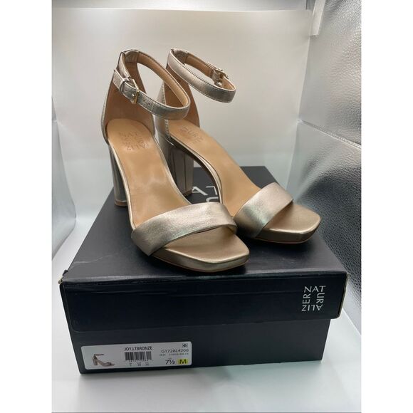 Naturalizer Joy Dress Sandal Light Bronze Leather 7.5 - Picture 3 of 10